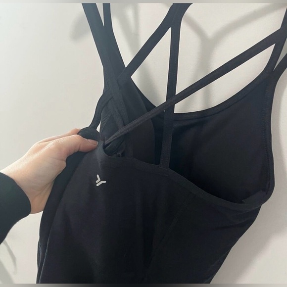 Old Navy Active Cloud Plus Workout Black Strappy Dress LP NWT - Picture 4 of 8